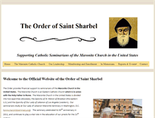 Tablet Screenshot of orderstsharbel.org
